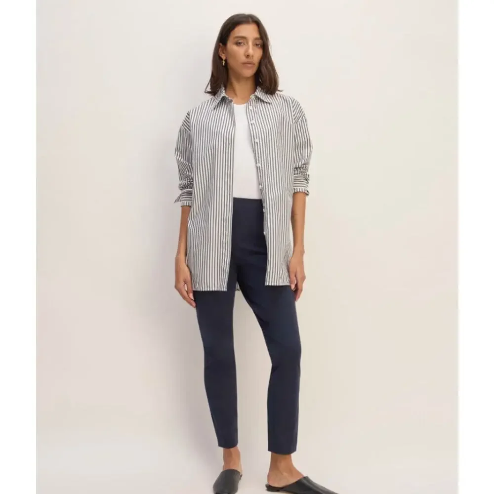NWOT Everlane The Bi-Stretch Work Pant In Navy Size 10 - Picture 1 of 9